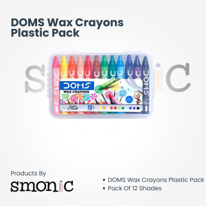 Doms Wax Crayons Plastic Pack