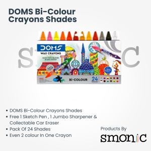 Doms Bi-Colour Crayons Shades