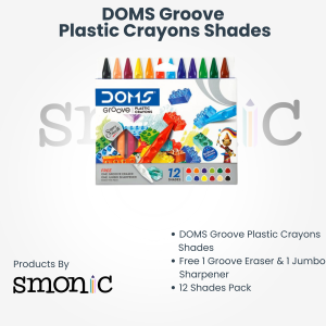Doms Groove Plastic Crayons Shades