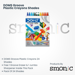 Doms Groove Plastic Crayons Shades