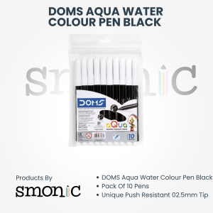 Doms Aqua Water Colour Pen Black