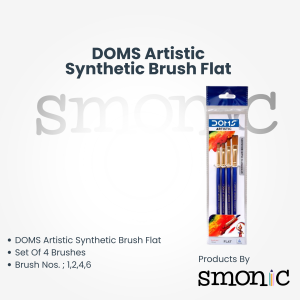 Doms Artistic Synthetic Brush Flat