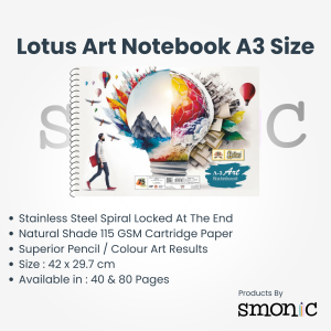 Lotus Art Notebook A3 Size
