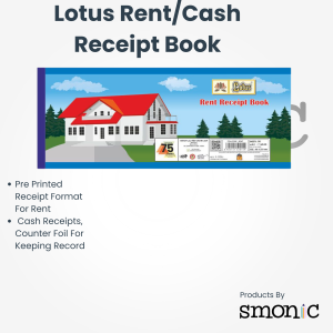 Lotus Rent/Cash Receipt Book