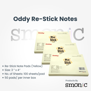 Oddy Re-Stick Notes