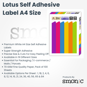 Lotus Self Adhesive Label A4 Size