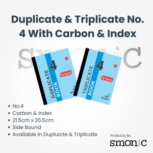 Duplicate & Triplicate No. 4 With Carbon & Index