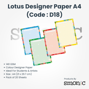 Lotus Designer Paper A4 (Code : D18)