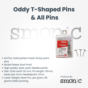 Oddy T-Shaped Pins & All Pins