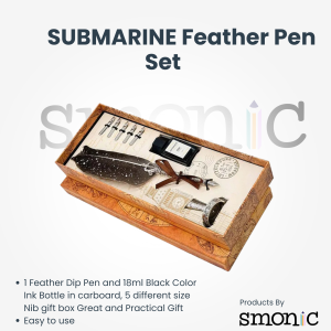Submarine Feather Pen Set