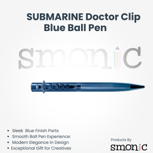 Submarine Doctor Clip Blue Ball Pen
