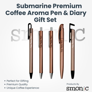 Submarine Premium Coffee Aroma Pen & Diary Gift Set