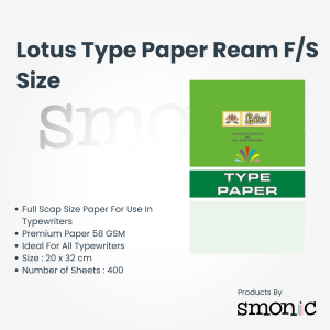 Lotus Type Paper Ream F/S Size