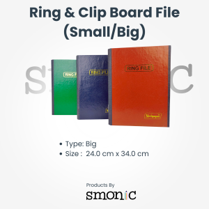 Ring & Clip Board File (Small/Big)
