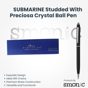 Submarine Studded With Preciosa Crystal Ball Pen