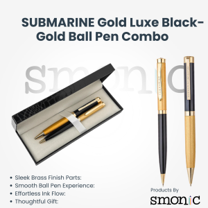 Submarine Gold Luxe Black-Gold Ball Pen Combo
