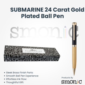 Submarine 24 Carat Gold Plated Ball Pen