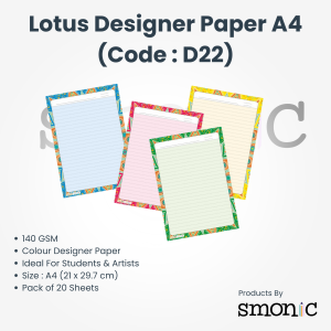 Lotus Designer Paper A4 (Code : D22)