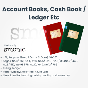 Account Books, Cash Book / Ledger Etc