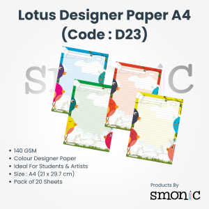 Lotus Designer Paper A4 (Code : D23)