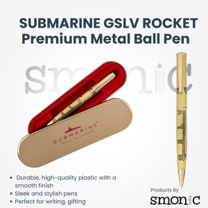 Submarine Gslv Rocket Premium Metal Ball Pen