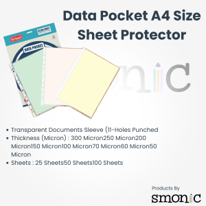 Data Pocket A4 Size Sheet Protector