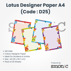 Lotus Designer Paper A4 (Code : D25)