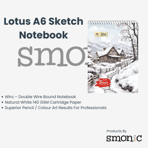 Lotus A6 Sketch Notebook