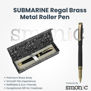 Submarine Regal Brass Metal Roller Pen