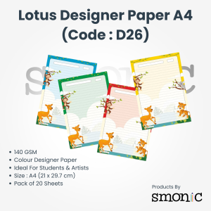 Lotus Designer Paper A4 (Code : D26)