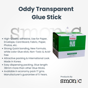 Oddy Transparent Glue Stick