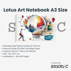 Lotus Art Notebook A3 Size