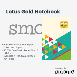 Lotus Gold Notebook