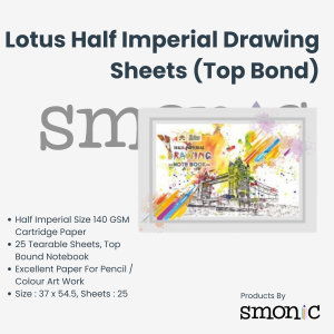 Lotus Half Imperial Drawing Sheets (Top Bond)