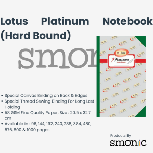 Lotus Platinum Notebook (Hard Bound)