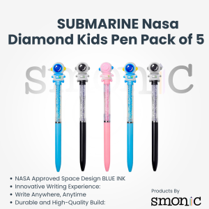 Submarine Nasa Diamond Kids Pen Pack Of 5