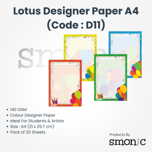 Lotus Designer Paper A4 (Code : D11)