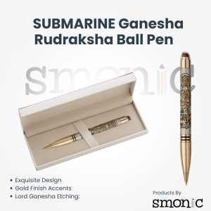 Submarine Ganesha Rudraksha Ball Pen