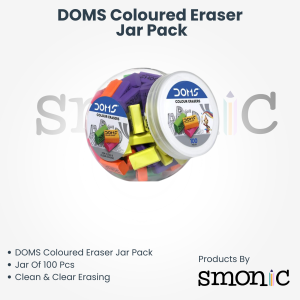 Doms Coloured Erase Jar Pack