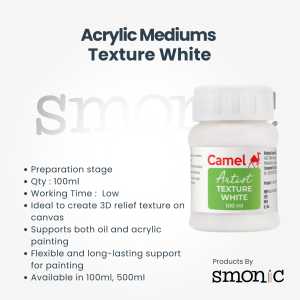 Camel Acrylic Mediums Texture White
