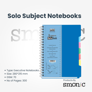 Solo Subject Notebooks