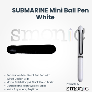 Submarine Mini Ball Pen White