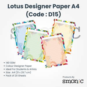 Lotus Designer Paper A4 (Code : D15)