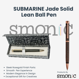 Submarine Jade Solid Lean Ball Pen