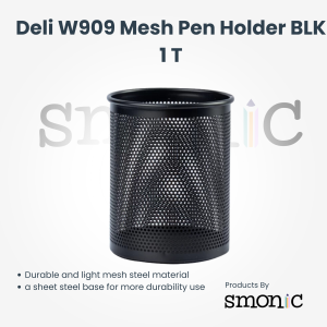 Deli W909 Mesh Pen Holder Blk 1 T