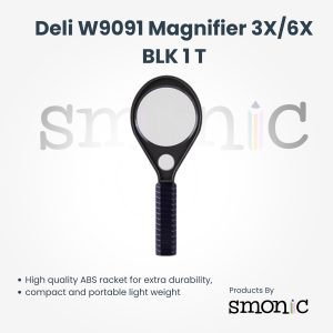 Deli W9091 Magnifier 3X/6X Blk 1 T