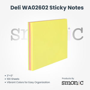 Deli Wa02602 Sticky Notes(Pack Of 2)