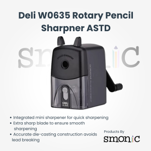 Deli W0635 Rotary Pencil Sharpner Astd