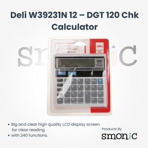 Deli W39231N 12 ? Dgt 120 Chk Calculator