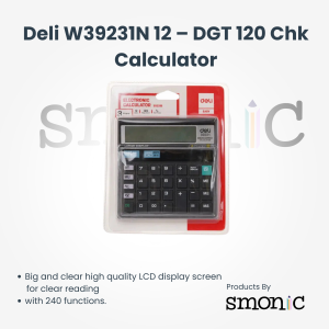 Deli W39231N 12 ? Dgt 120 Chk Calculator